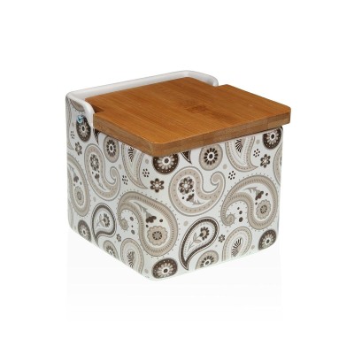 Salt Shaker with Lid Versa Glob Ceramic 12,2 x 11,5 x 12,2 cm