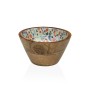 Bol Versa Bambou Bois de manguier Fleurs 13 x 7 x 13 cm