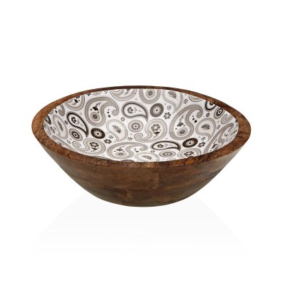 Saladier Versa Glob Bois de manguier 24 x 7 x 24 cm