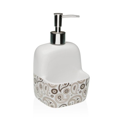 Distributeur de Savon Versa Glob Céramique 9,4 x 17,8 x 10,5 cm