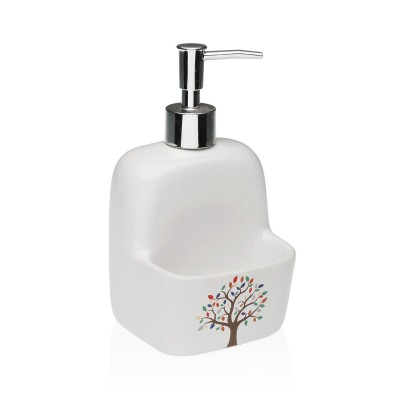Distributeur de Savon Versa Céramique Arbre 9,4 x 17,8 x 10,5 cm
