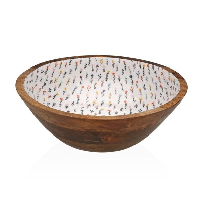 Salad Bowl Versa Blume Mango wood 30 x 10 x 30 cm