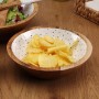 Salad Bowl Versa Speckle Mango wood 24 x 7 x 24 cm