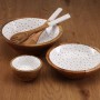 Salad Bowl Versa Speckle Mango wood 24 x 7 x 24 cm