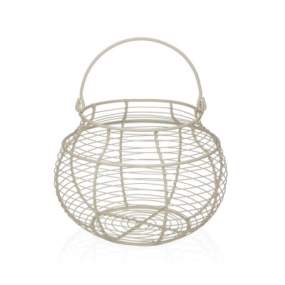 Egg cup Versa White Metal Steel 23 X 17,5 X 23 CM