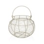 Egg cup Versa White Metal Steel 23 X 17,5 X 23 CM