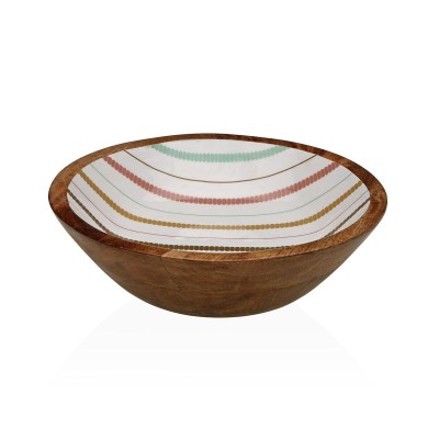 Salad Bowl Versa Flint Mango wood 24 x 7 x 24 cm