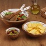 Salad Bowl Versa Flint Mango wood 24 x 7 x 24 cm