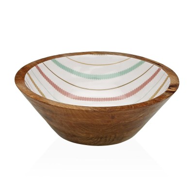 Salad Bowl Versa Flint Mango wood 30 x 10 x 30 cm