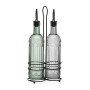 Oil and Vinegar Set Versa Metal Glass 500 ml 7,5 X 33,5 X 15,5 CM