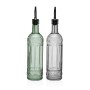 Oil and Vinegar Set Versa Metal Glass 500 ml 7,5 X 33,5 X 15,5 CM
