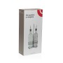 Oil and Vinegar Set Versa Metal Glass 500 ml 7,5 X 33,5 X 15,5 CM