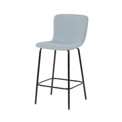 Stool Versa Blue Grey Metal 44,5 X 93,5 X 51 CM