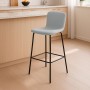 Stool Versa Blue Grey Metal 44,5 X 93,5 X 51 CM