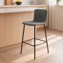 Stool Versa Black Metal 44,5 X 93,5 X 51 CM