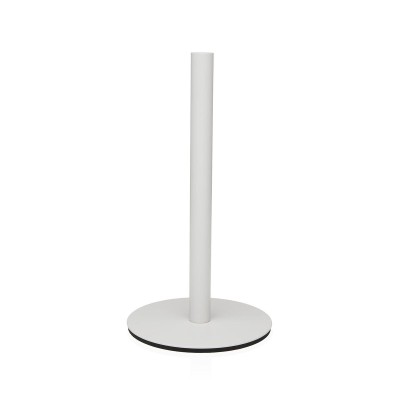 Kitchen Paper holder Versa White Stainless steel Steel Iron Rubber wood 17 x 31 x 17 cm