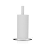 Kitchen Paper holder Versa White Stainless steel Steel Iron Rubber wood 17 x 31 x 17 cm