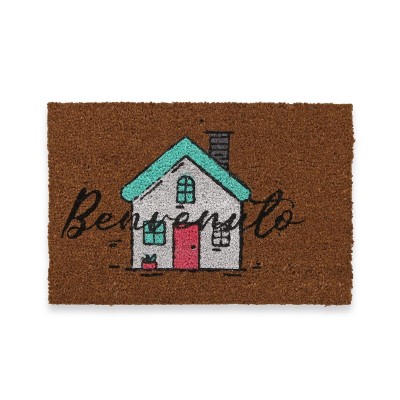 Paillasson Versa Benvenuto PVC Fibres de coco 40 x 2 x 60 cm