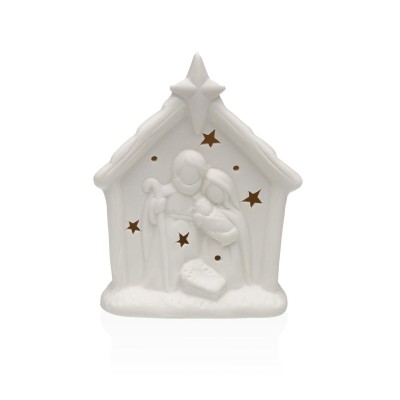 Décorations de Noël Versa Blanc Naissance/Crèche 4,8 X 14,3 X 11 CM Figurine Décorative