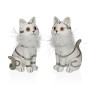 Decorative Figure Versa White Cats 7,5 X 17 X 10,5 CM Decorative Figure