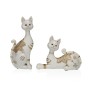Decorative Figure Versa White Cat 5,5 X 14,5 X 20 CM