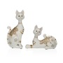 Figurine Décorative Versa Blanc Chat 5,5 X 24 X 10,5 CM