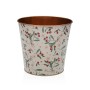Plant pot Versa Metal Minimalist Berries 17,5 x 16,5 x 17,5 cm