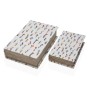 Decorative box Versa Blume Canvas MDF Wood Book