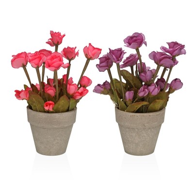 Plante décorative Versa Fer Textile Plastique 11 x 27 cm