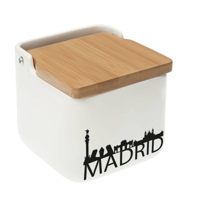 Salt and Pepper Shakers Versa Madrid Ceramic 12,2 x 11,5 x 12,2 cm