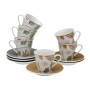 Jeu de 6 tasses avec plat Versa TABITHA Porcelaine