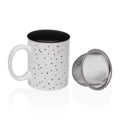 Cup with Tea Filter Versa Speckle