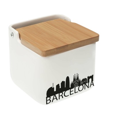 Salt and Pepper Shakers Versa Barcelona Ceramic 12,2 x 11,5 x 12,2 cm