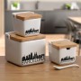 Salt and Pepper Shakers Versa Barcelona Ceramic 12,2 x 11,5 x 12,2 cm
