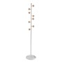 Coat Rack Versa White Wood Metal 34,5 x 180 x 34,5 cm