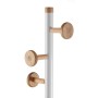 Coat Rack Versa White Wood Metal 34,5 x 180 x 34,5 cm