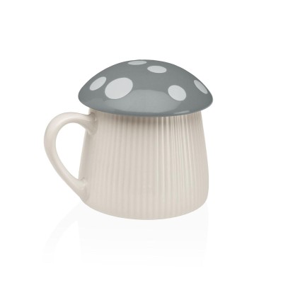 Tasse avec Couvercle Versa Gris Champignon