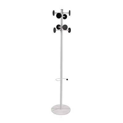Coat Rack Versa Tora White Metal