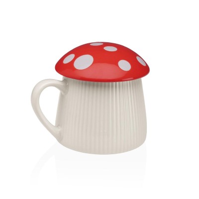 Tasse avec Couvercle Versa Rouge Champignon