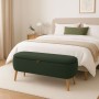 Foot of the bed Versa Maniko Green Wood Textile 37 X 44,5 X 94,5 CM