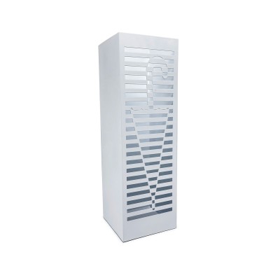 porte-parapluie Versa Lugano Blanc 15,5 x 49 x 15,5 cm
