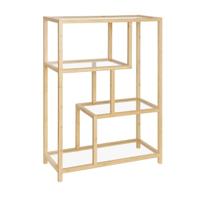 Shelves Versa Bamboo Crystal 33,8 X 111 X 77 CM