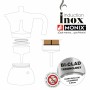 Cafetière Italienne Monix INOX RED 6T Rouge Acier inoxydable 6 Tasses