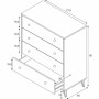 Chest of drawers White 95 x 77,5 x 40 cm