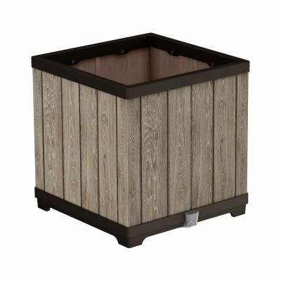 Plant pot Keter 262635 Oak Resin Plastic Squared