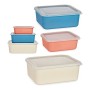 Jeu de Caisses de Rangement Empilables 8081 8081 Rouge Multicouleur Orange Crème Bleu foncé Bambou Mélamine Amidon de maïs 3 Piè