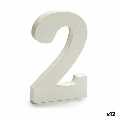 Numéro Pincello 1711029 2 Blanc 1,8 x 21 x 17 cm (12 Unités)