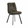 Fauteuil Gift Decor 4B 4B Noir Gris 62 x 85 x 47 cm Boutons (2 Unités)