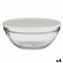 Panier-repas rond avec couvercle Pasabahce 1113328-53583 Chefs Blanc 2,5 L (4 Unités)