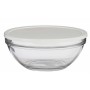 Round Lunch Box with Lid Pasabahce 1113328-53583 Chefs White 2,5 L (4 Units)